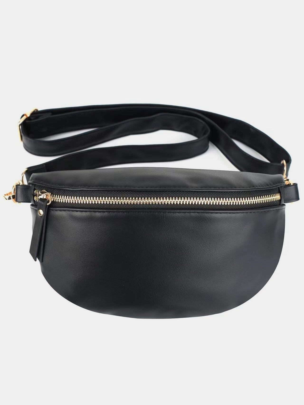 Leather Adjustable Strap Crossbody Bag