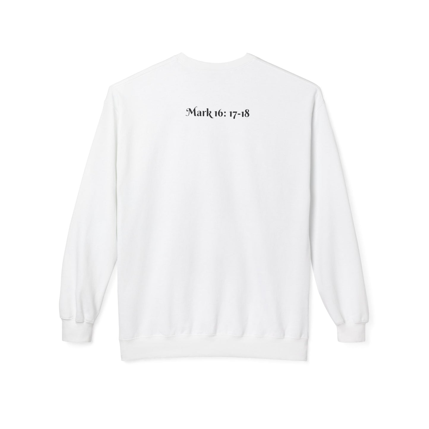 Jesus Heals - Unisex Midweight Softstyle Fleece Crewneck Sweatshirt