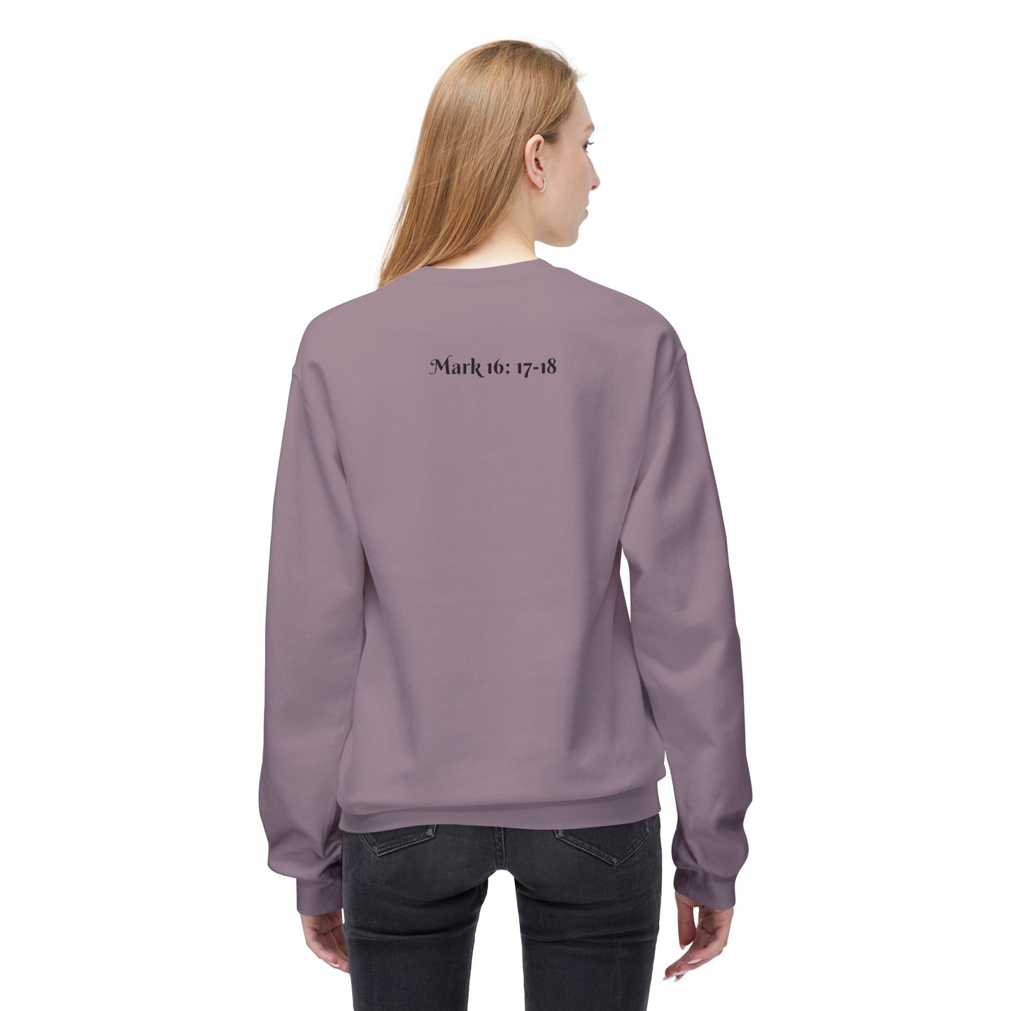 Jesus Heals - Unisex Midweight Softstyle Fleece Crewneck Sweatshirt