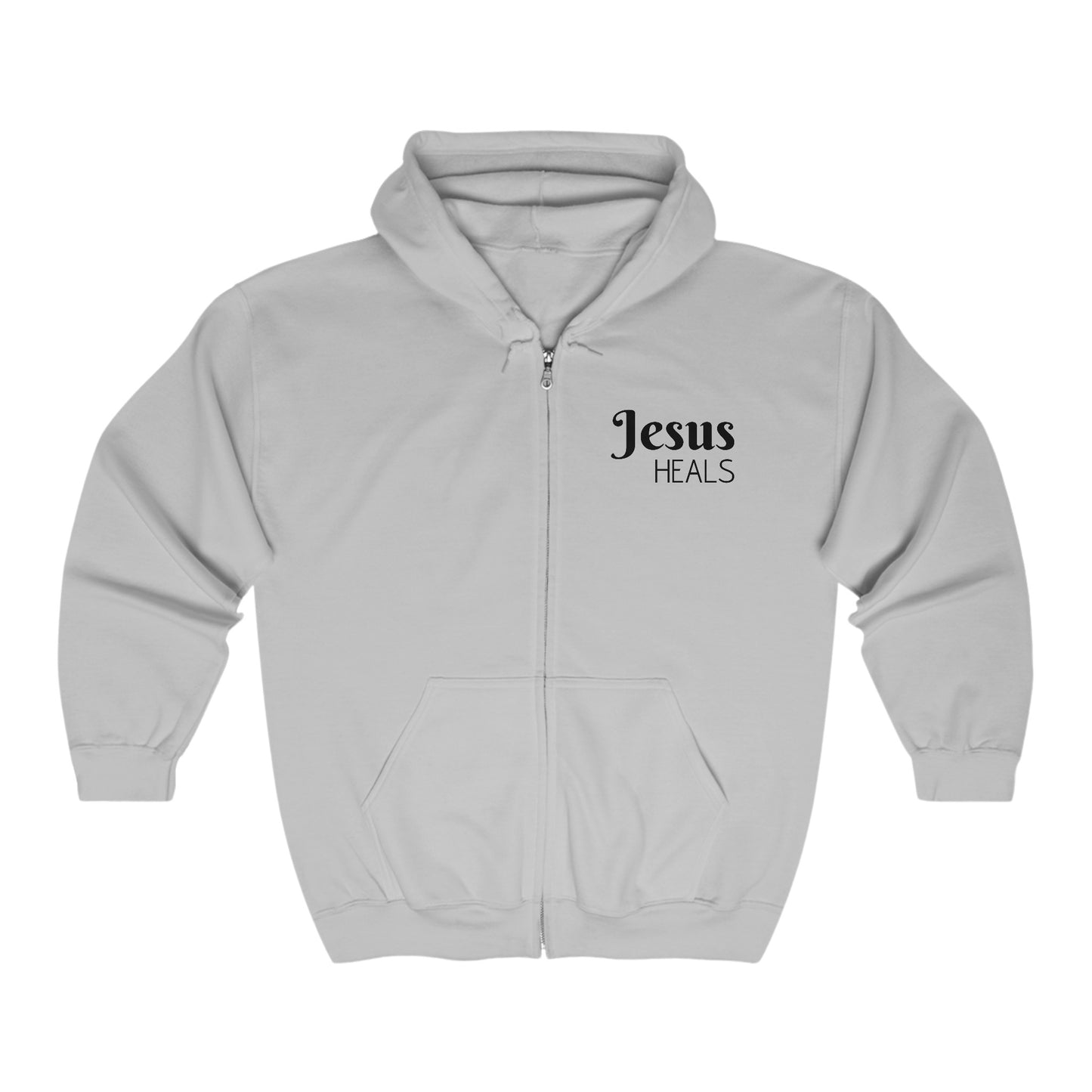 Jesus Heals - Unisex Heavy Blend™ Full Zip Hooded Sweatshirt