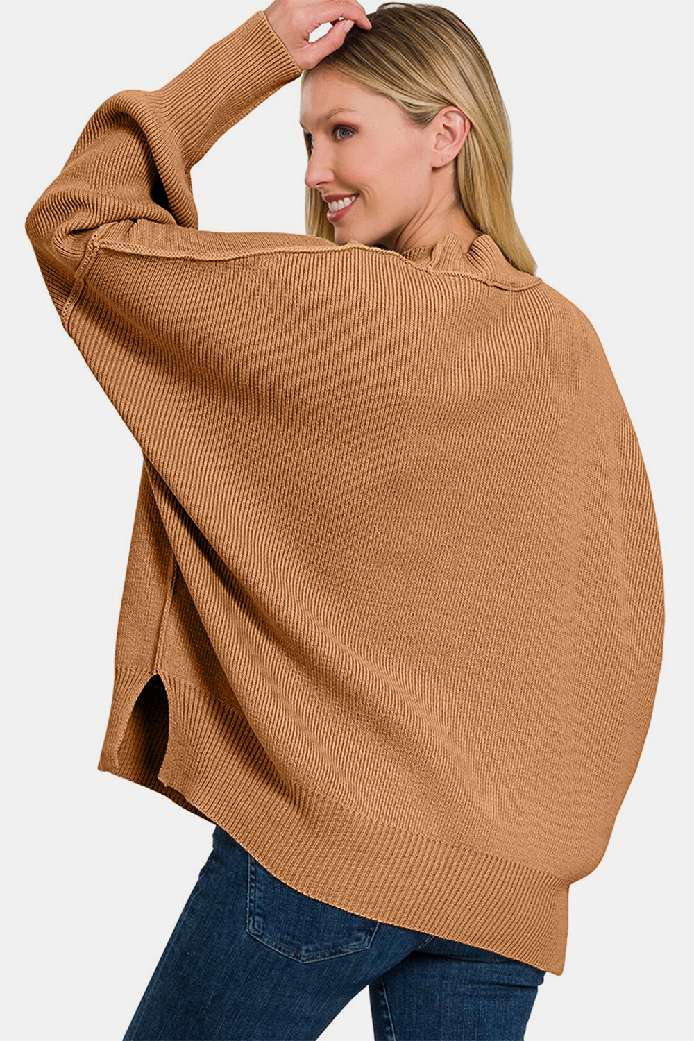 Relaxed Side Sit Oversize Sweater