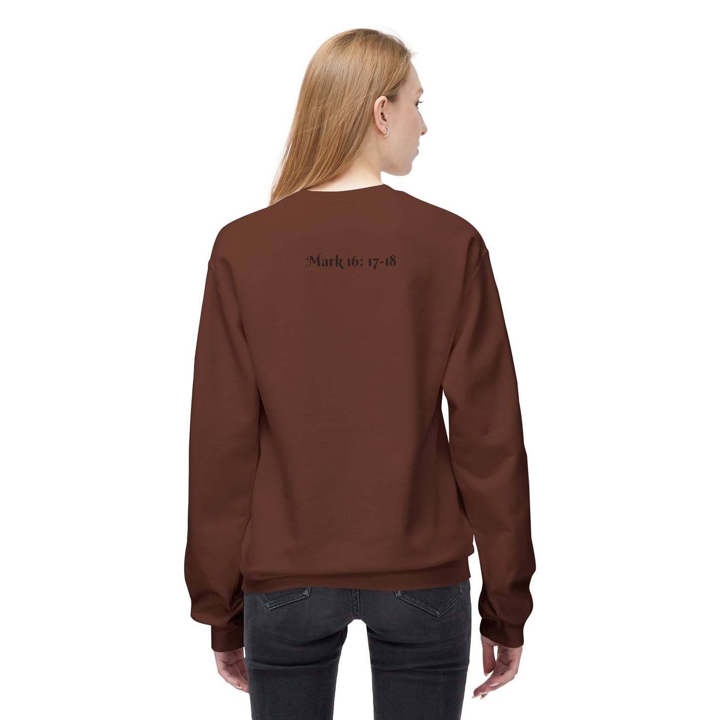 Jesus Heals - Unisex Midweight Softstyle Fleece Crewneck Sweatshirt