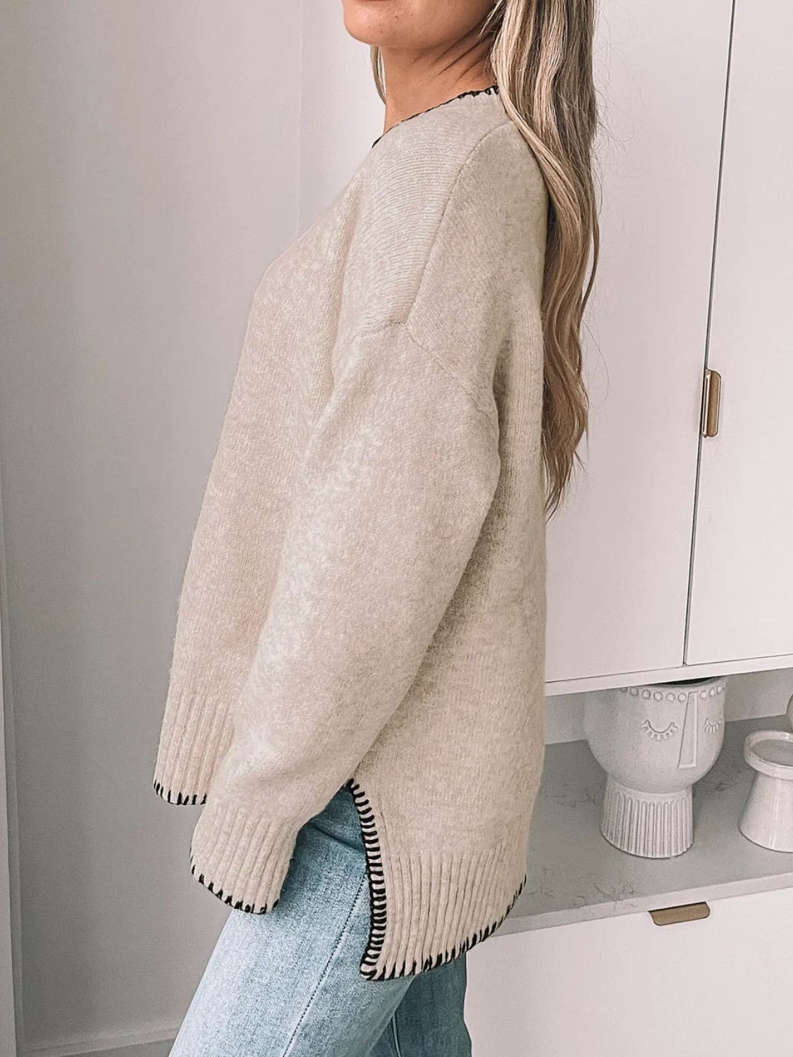 Round Neck Long Sleeve Sweater