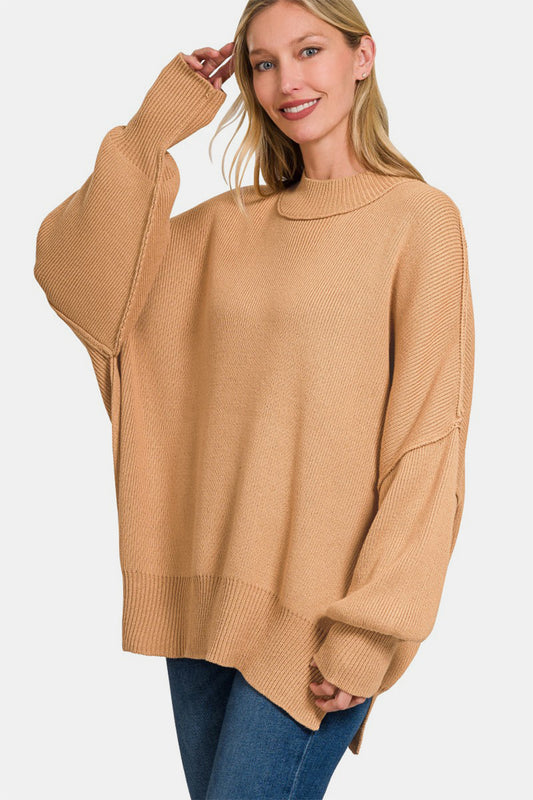 Relaxed Side Sit Oversize Sweater