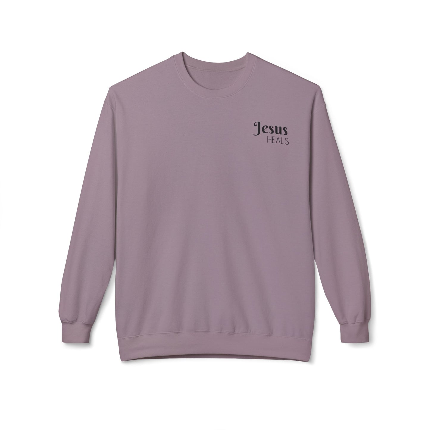 Jesus Heals - Unisex Midweight Softstyle Fleece Crewneck Sweatshirt