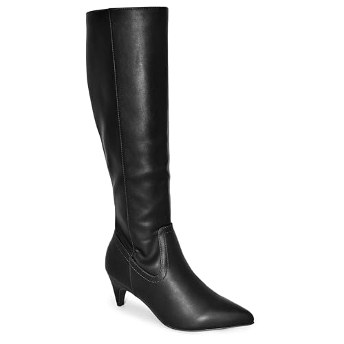 Fashion Kitten Heel Pointed Toe Knee High Boots