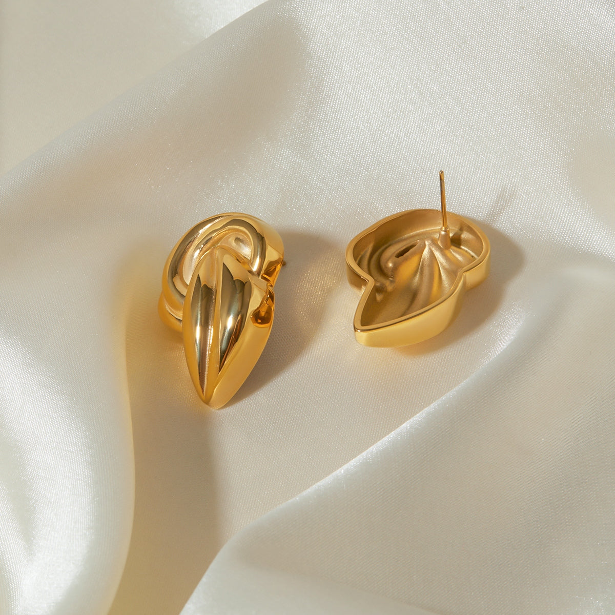 Gold-Plated Stud Earrings