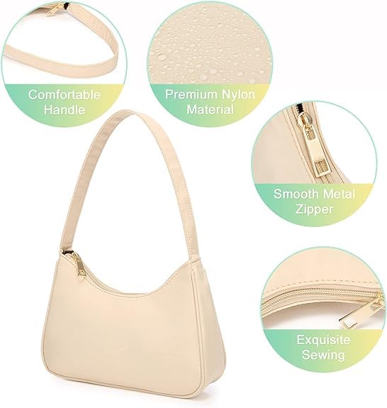 Mini Shoulder Bags Zipper Closure