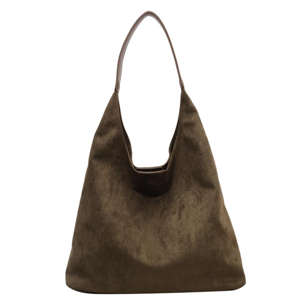 Suede Slouchy Bag Hobo Handbag Tote