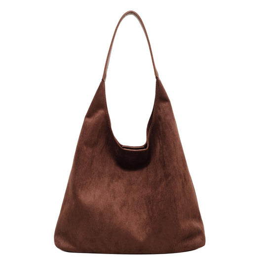 Suede Slouchy Bag Hobo Handbag Tote