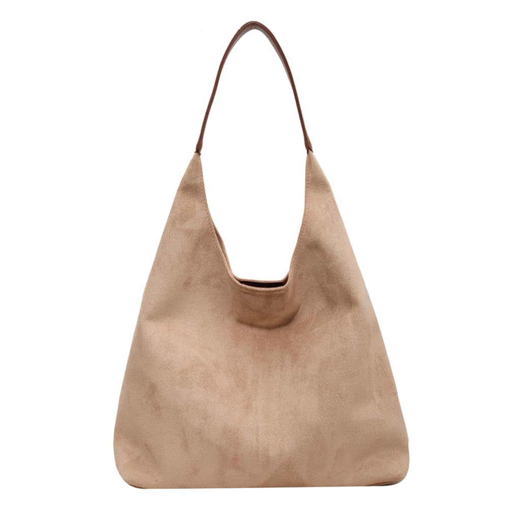 Suede Slouchy Bag Hobo Handbag Tote