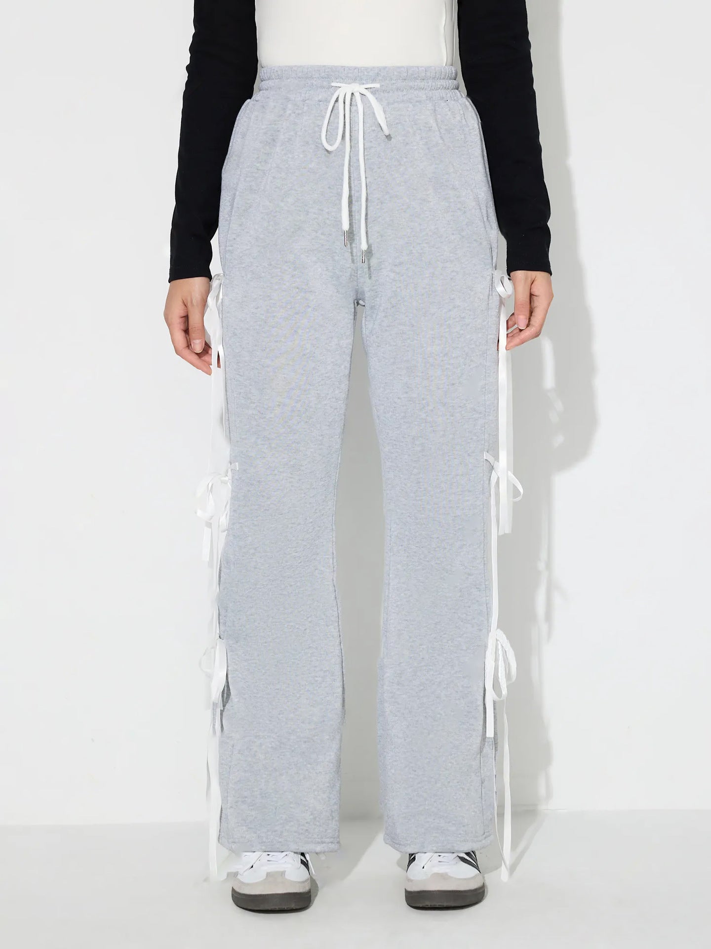 Drawstring Bow Sweatpants