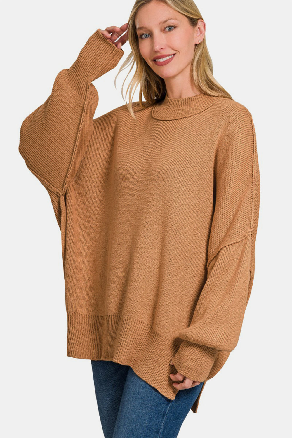 Relaxed Side Sit Oversize Sweater