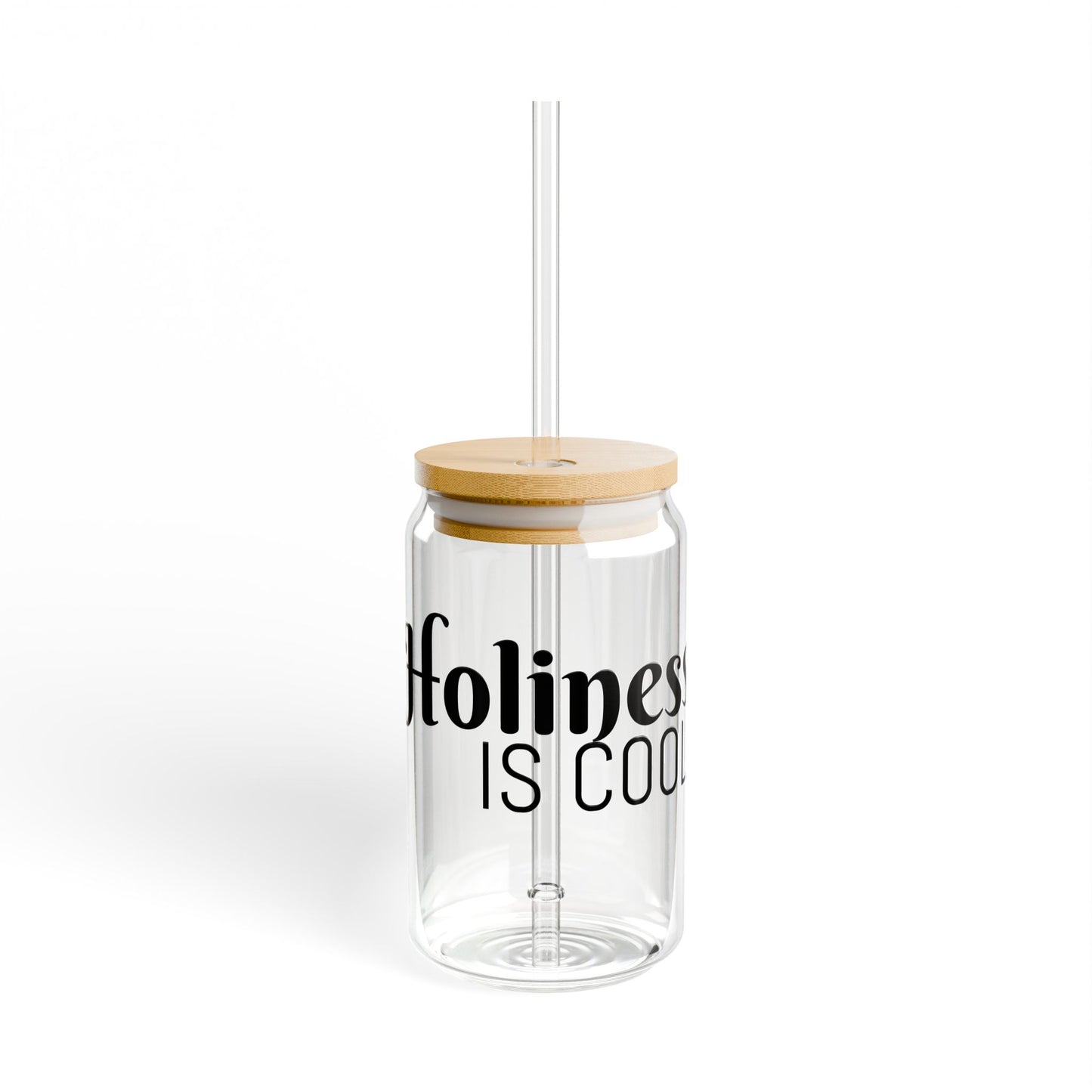 Holiness is Cool - Sipper Glass, 16oz