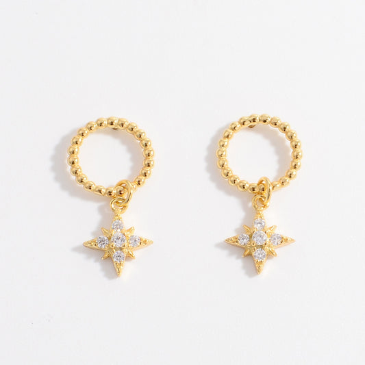 Dangle Star Earrings