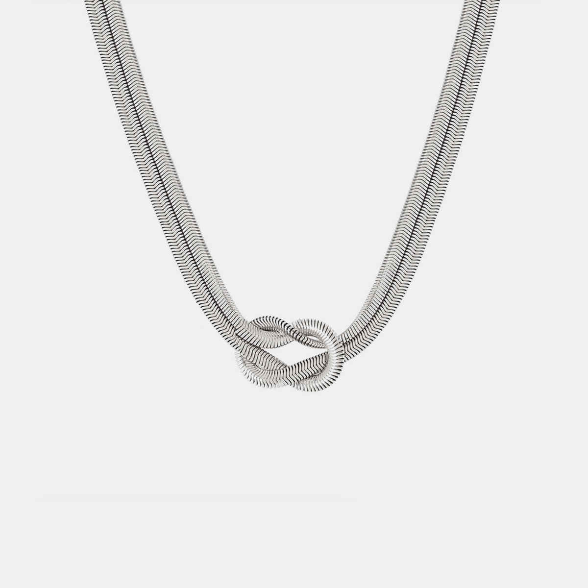 Gold-plated Titanium Steel Knot Necklace