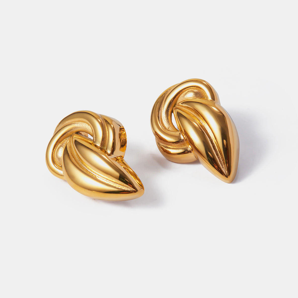 Gold-Plated Stud Earrings