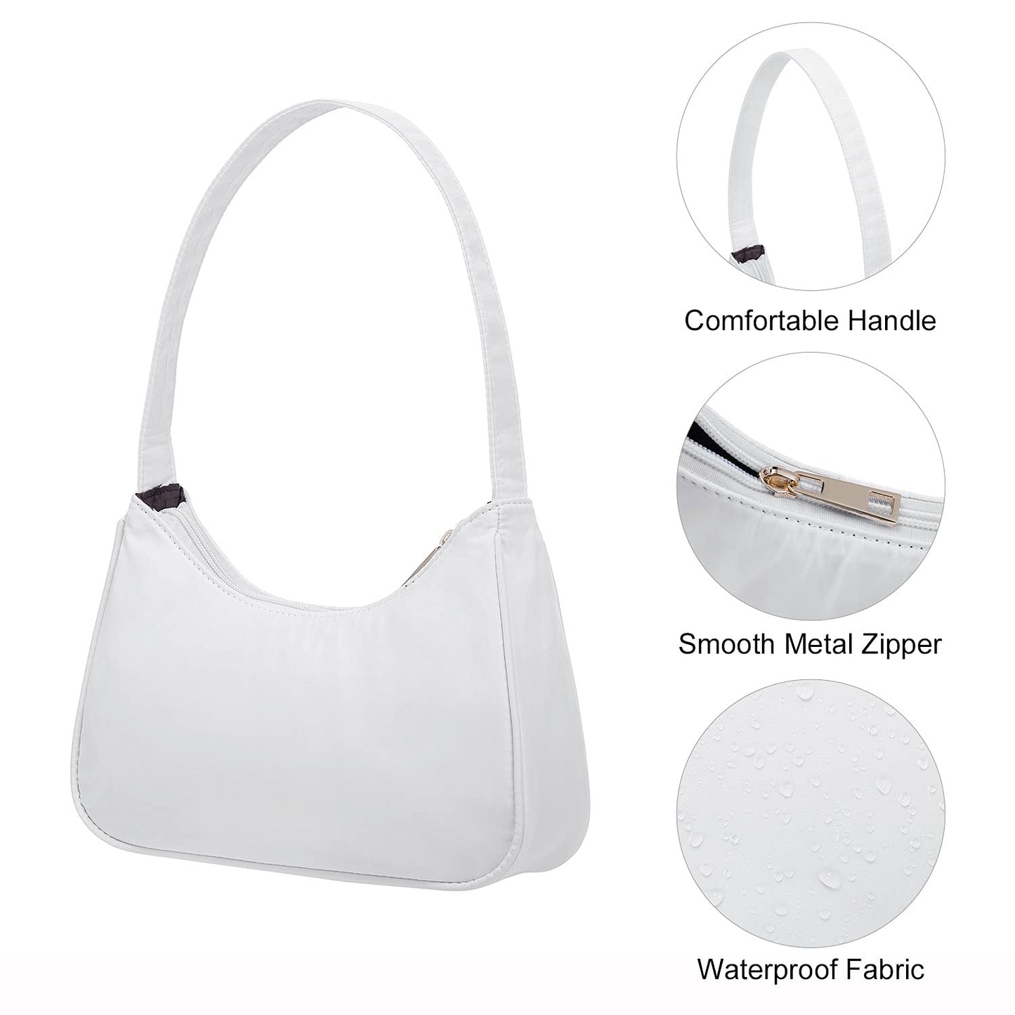 Mini Shoulder Bags Zipper Closure