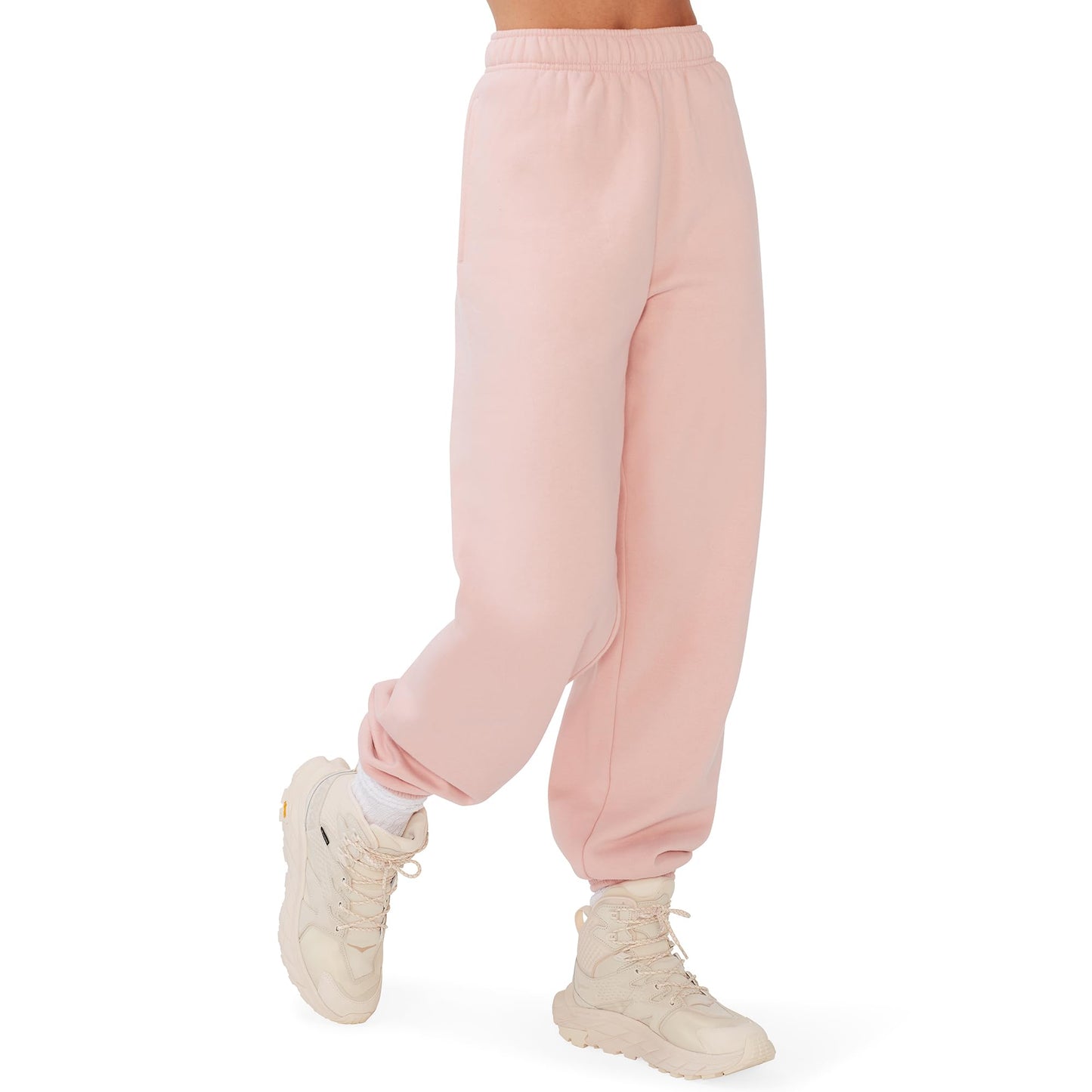 Sweatpants – High Waisted Fleece Joggers – Cozy Loungewear Boyfriend Fit