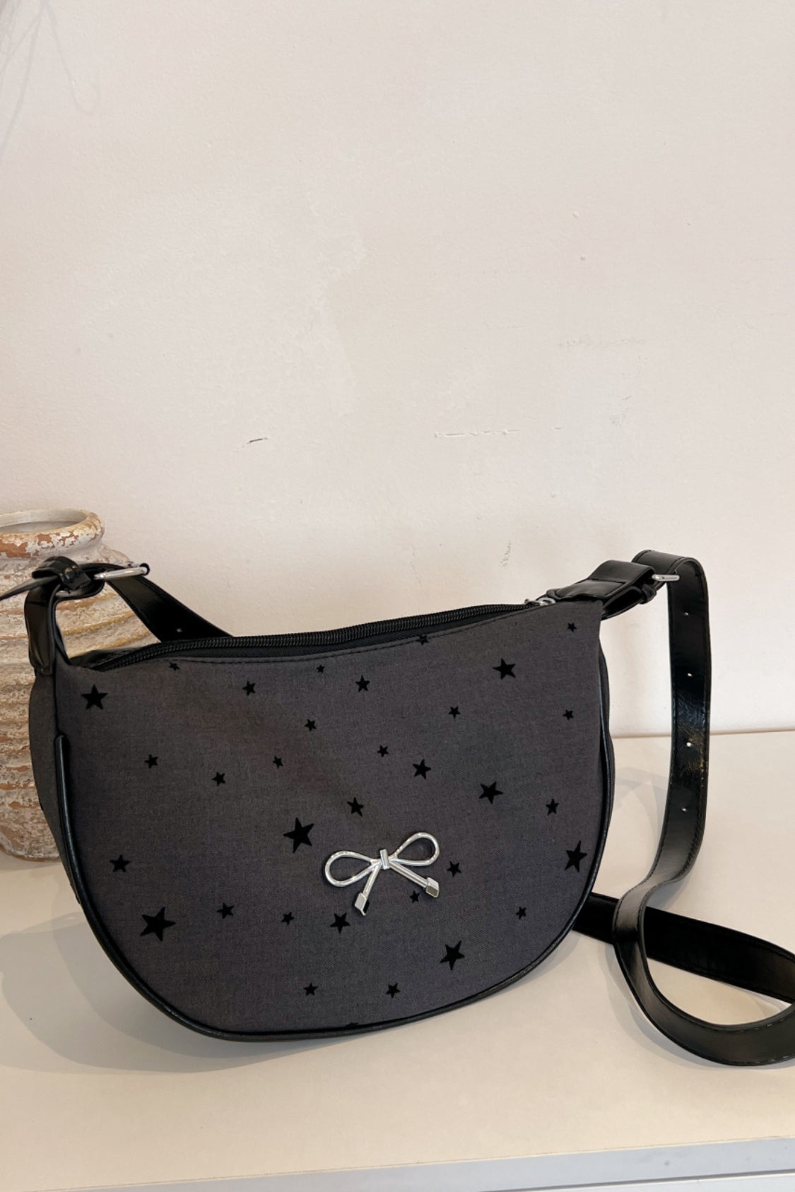 Printed Adjustable Strap Crossbody Bag