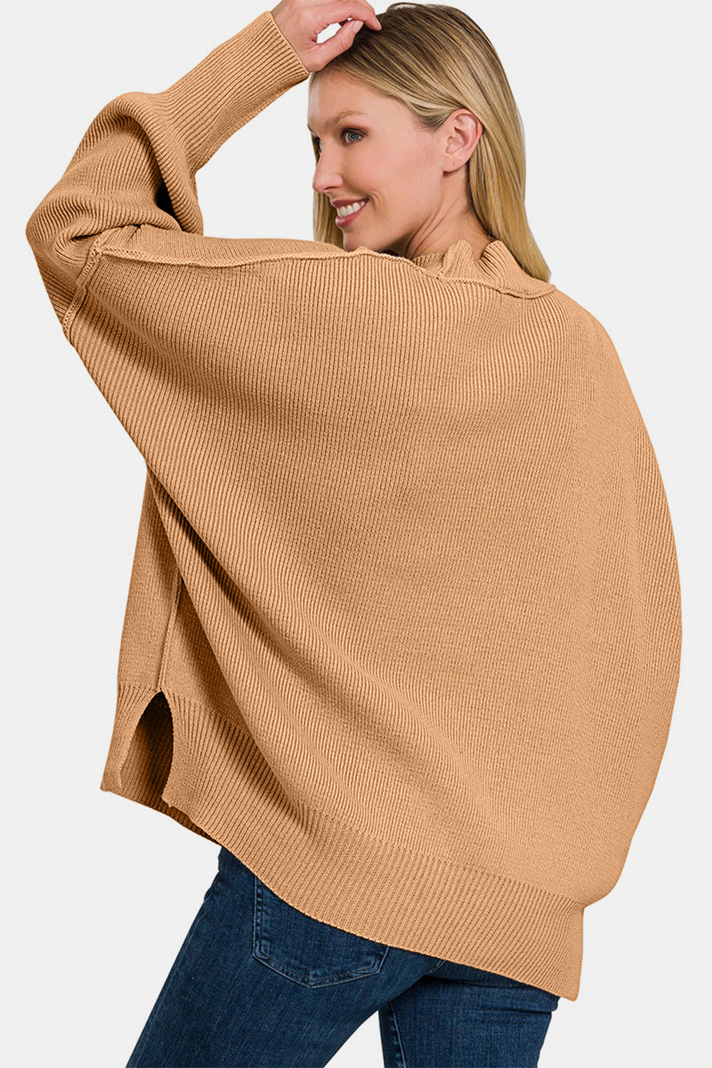 Relaxed Side Sit Oversize Sweater