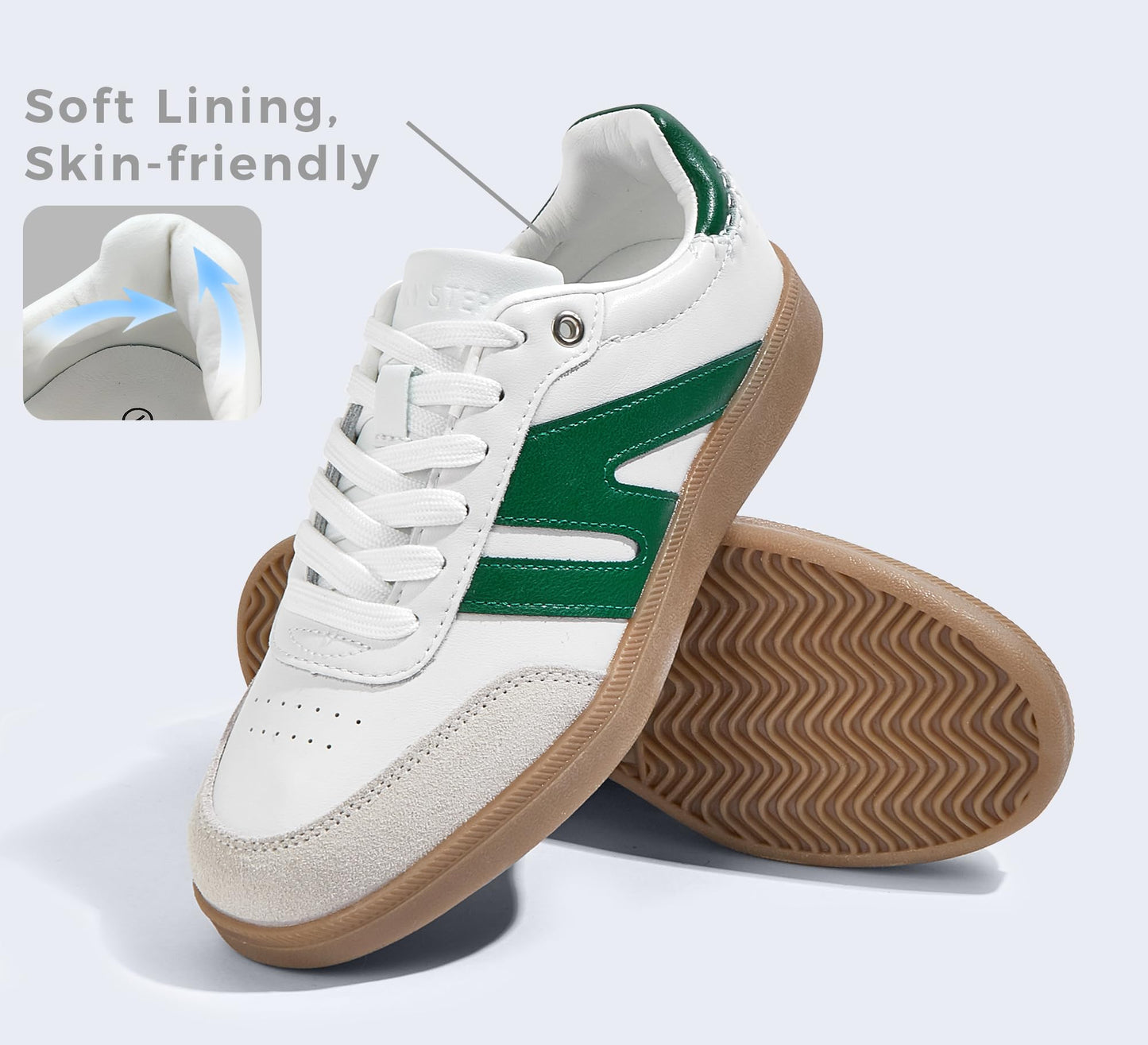 Women's Classic Retro Gum Sole Fashion Sneakers Casual Tennis Shoe