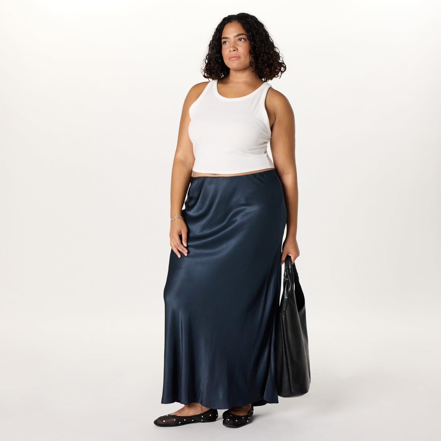 Silky Slip Maxi Skirt