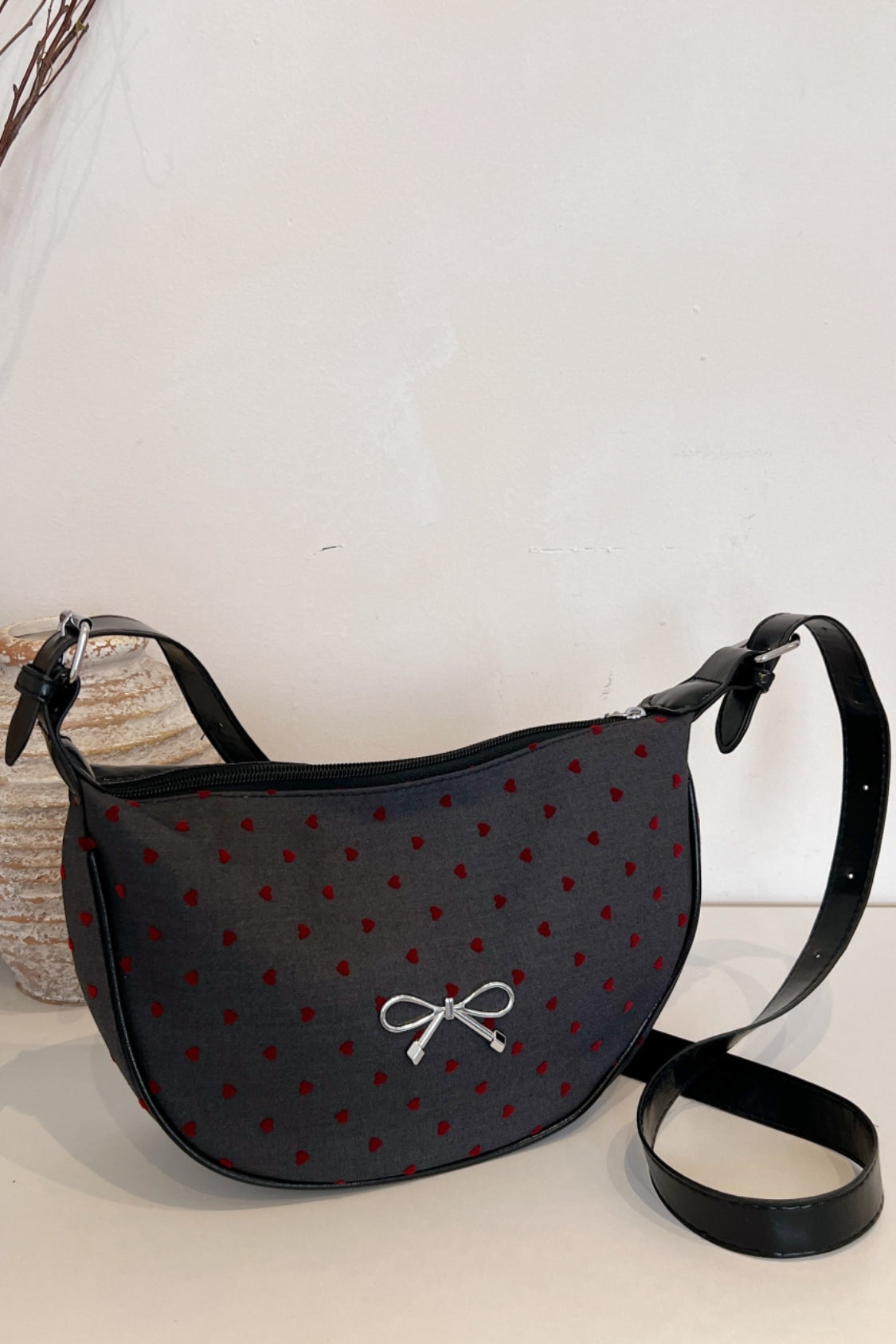 Printed Adjustable Strap Crossbody Bag