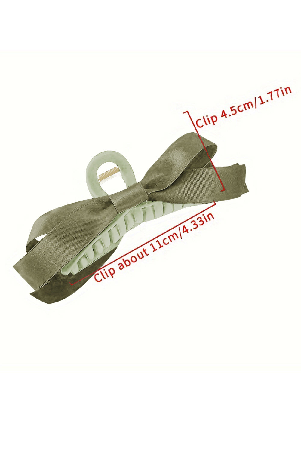 Mist Green Bow Decor Large Hair Claw Clip