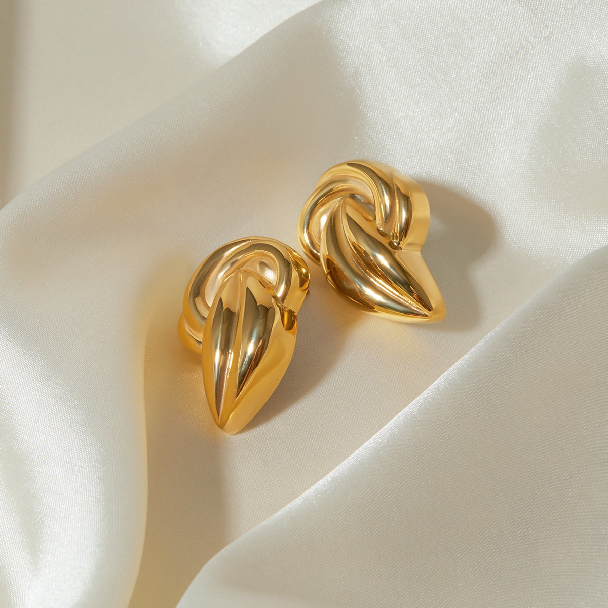 Gold-Plated Stud Earrings