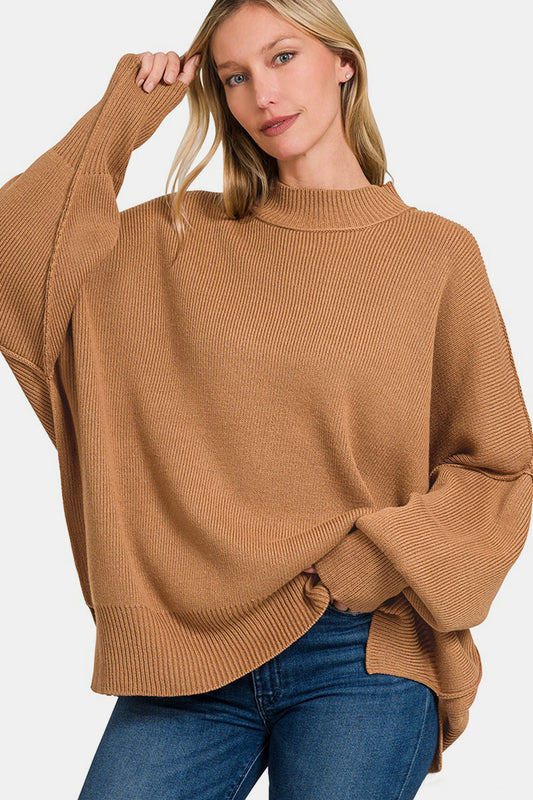 Relaxed Side Sit Oversize Sweater