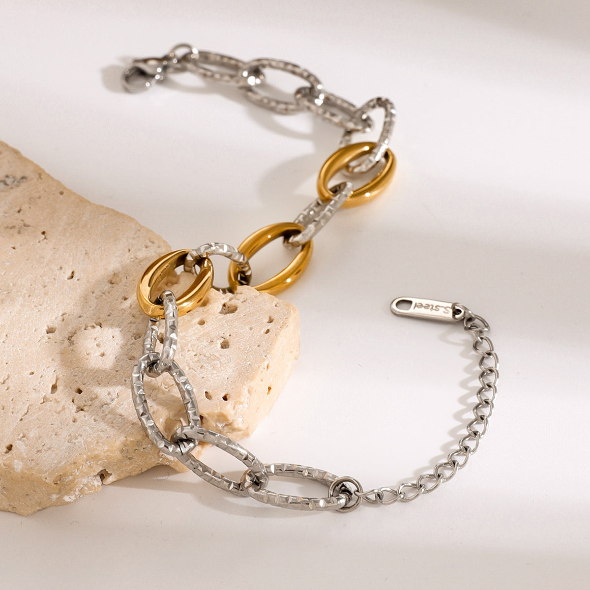 Gold-Plated Stainless Steel Bracelet