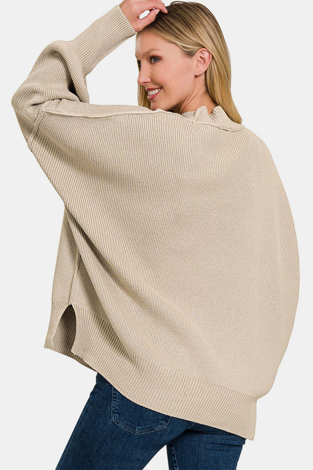 Relaxed Side Sit Oversize Sweater