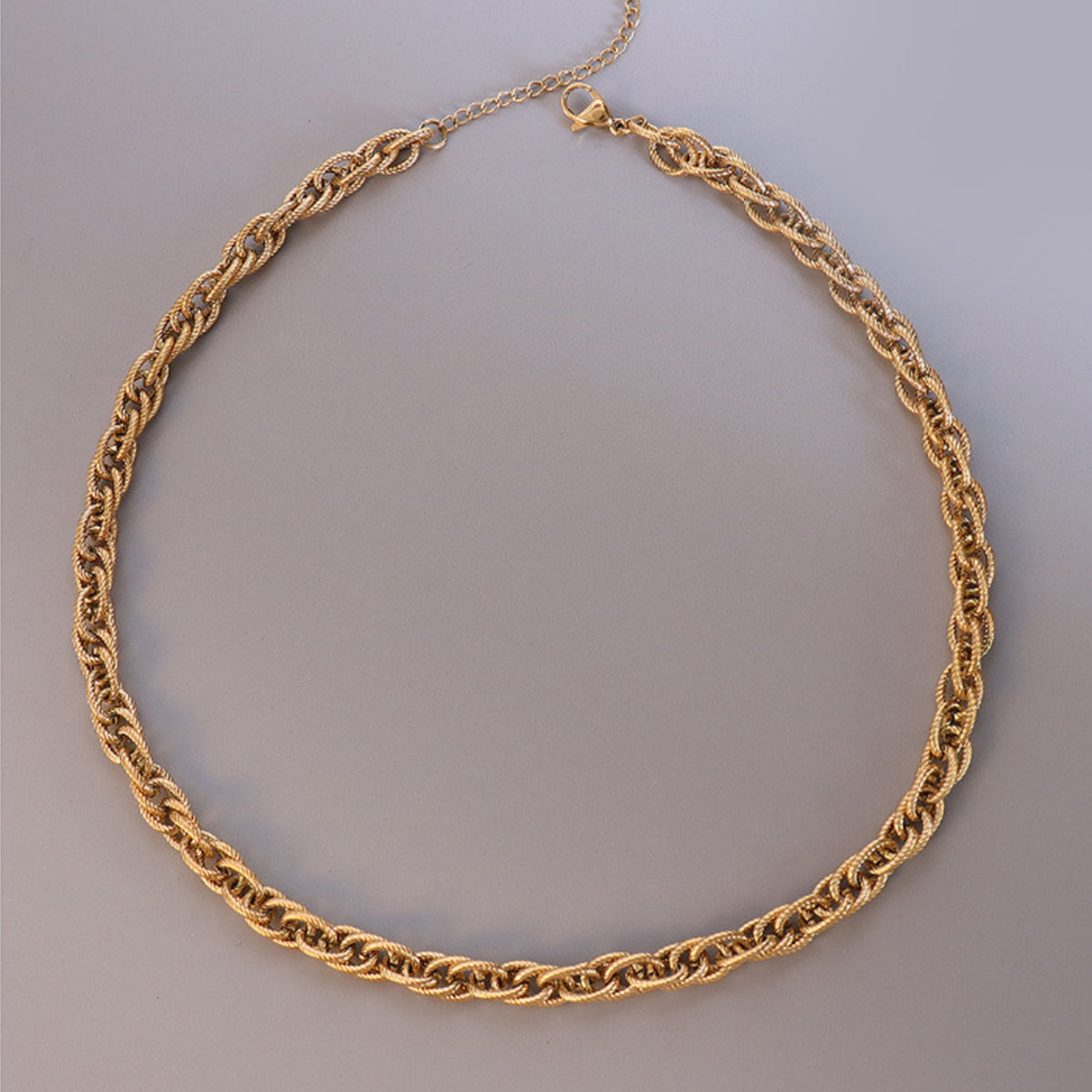 Gold-plated Titanium Steel Chain Necklace