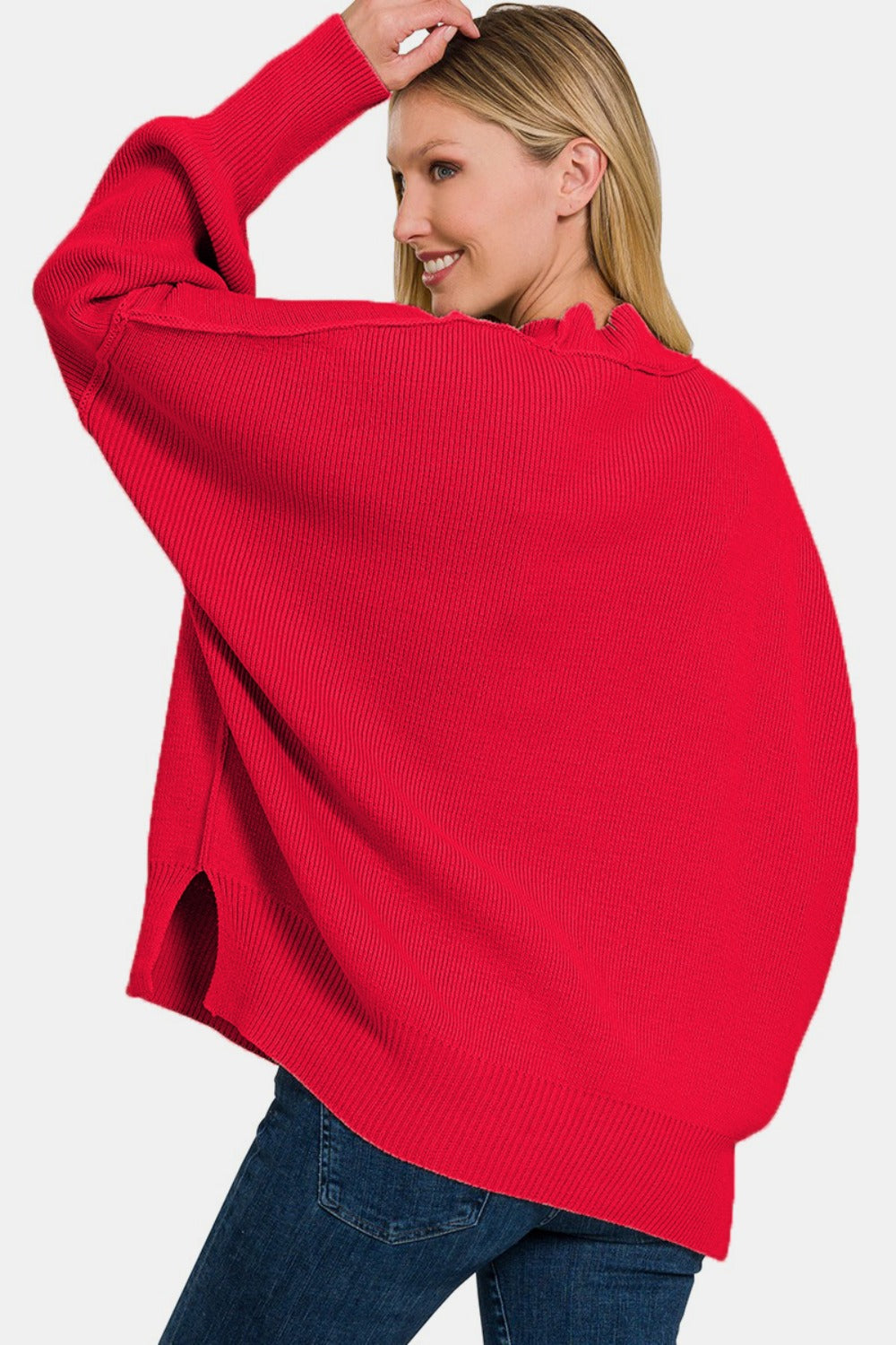 Relaxed Side Sit Oversize Sweater