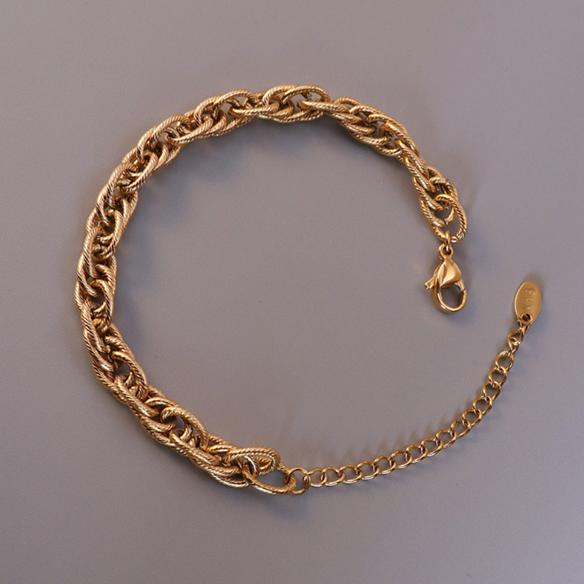 Gold-plated-Titanium Steel Chain Bracelet