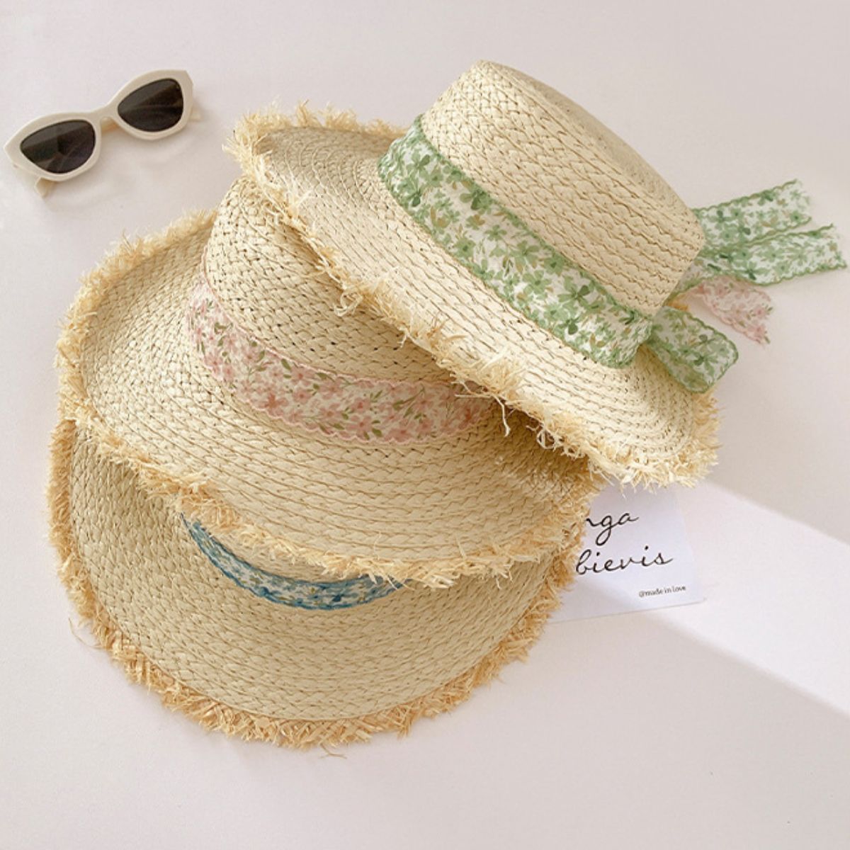 Raffia Straw Braided Sun Hat