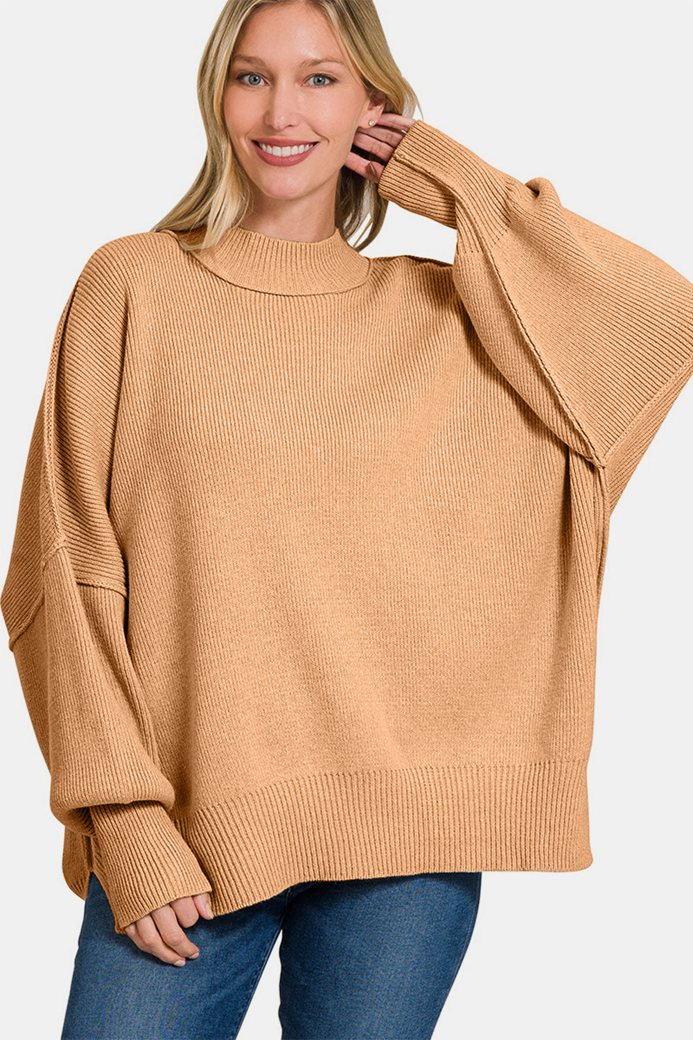 Relaxed Side Sit Oversize Sweater